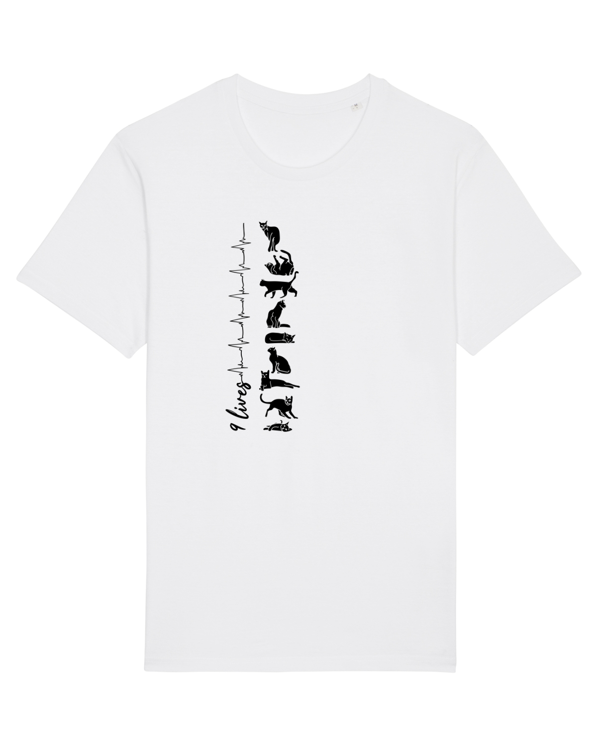 Tricou mânecă scurtă Unisex Rocker White