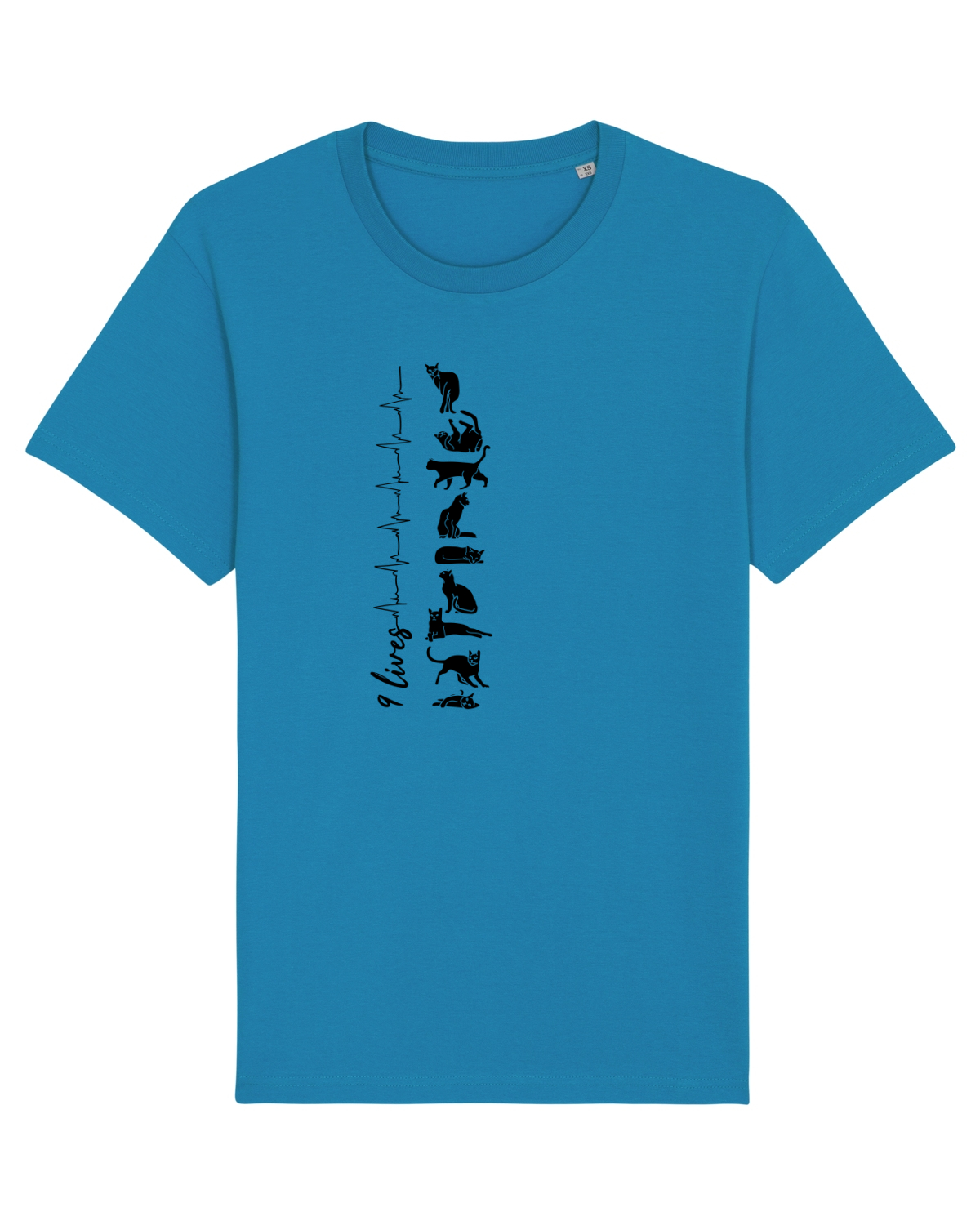 Tricou mânecă scurtă Unisex Rocker Azur
