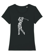 Golf Player Tricou mânecă scurtă guler larg fitted Damă Expresser