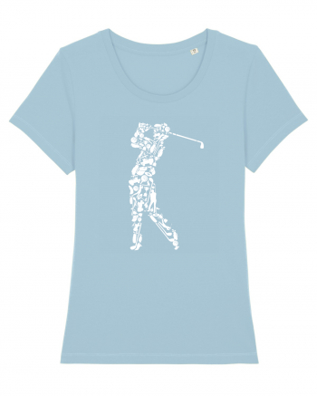 Golf Player Sky Blue