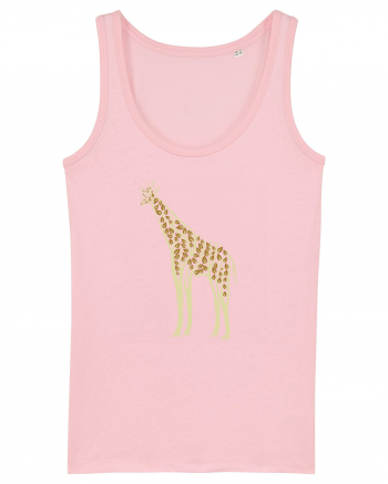 Giraffe Tree Cotton Pink