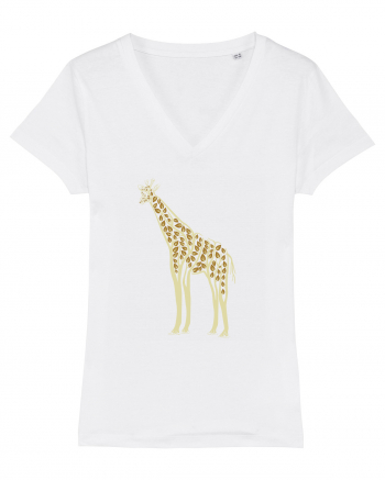 Giraffe Tree White