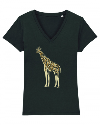 Giraffe Tree Black