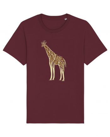 Giraffe Tree Burgundy