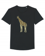 Giraffe Tree Tricou mânecă scurtă guler larg Bărbat Skater