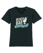 Beach Bar Cool And Tasty Tricou mânecă scurtă guler V Bărbat Presenter