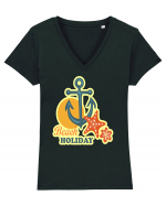 Beach Holiday Tricou mânecă scurtă guler V Damă Evoker