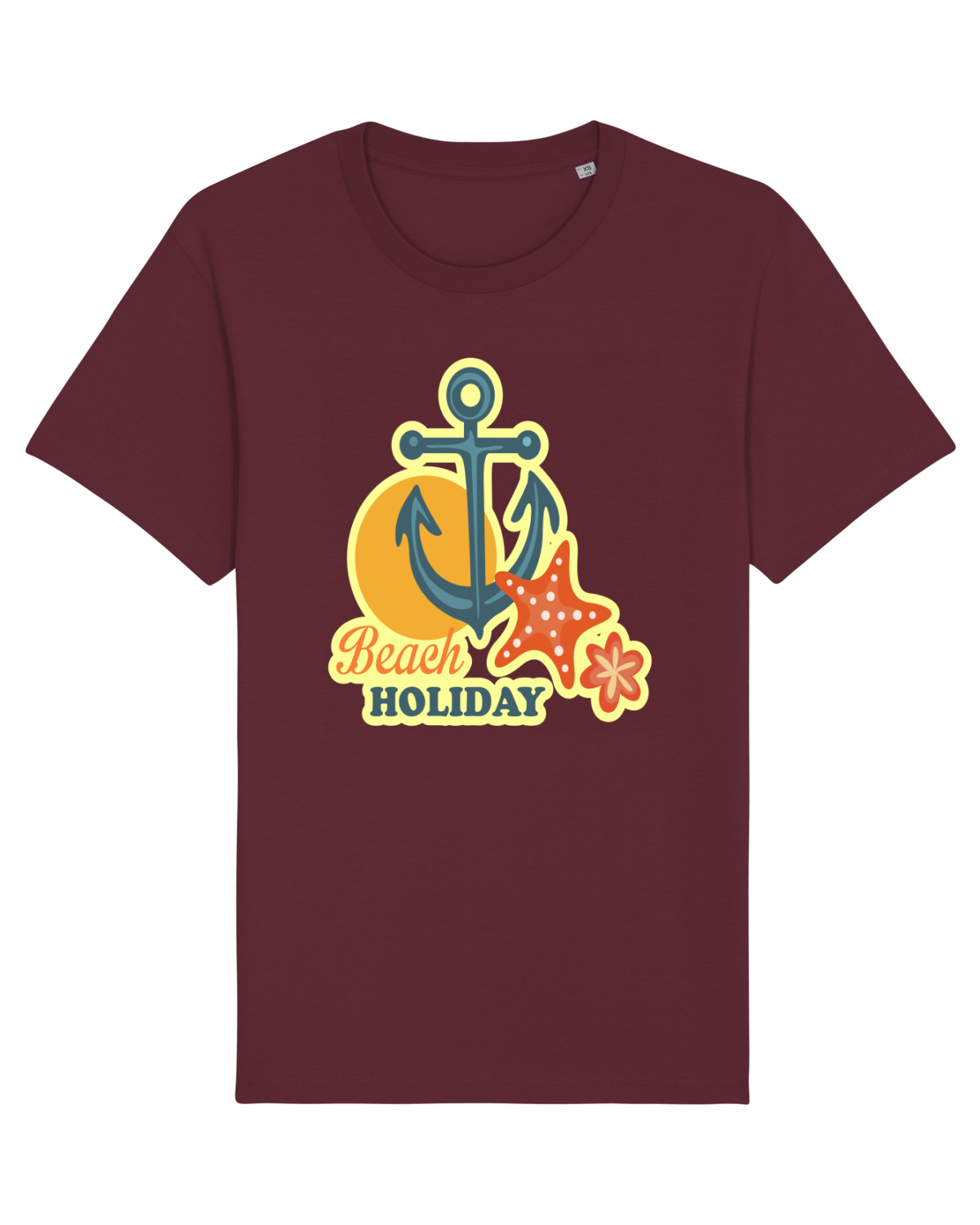 Tricou mânecă scurtă Unisex Rocker Burgundy