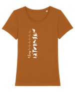 Nouă Vieți de Pisică Tricou mânecă scurtă guler larg fitted Damă Expresser