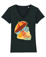 Beach Party Tricou mânecă scurtă guler V Damă Evoker