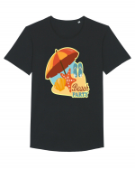 Beach Party Tricou mânecă scurtă guler larg Bărbat Skater