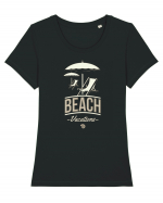 Beach Vacations Tricou mânecă scurtă guler larg fitted Damă Expresser