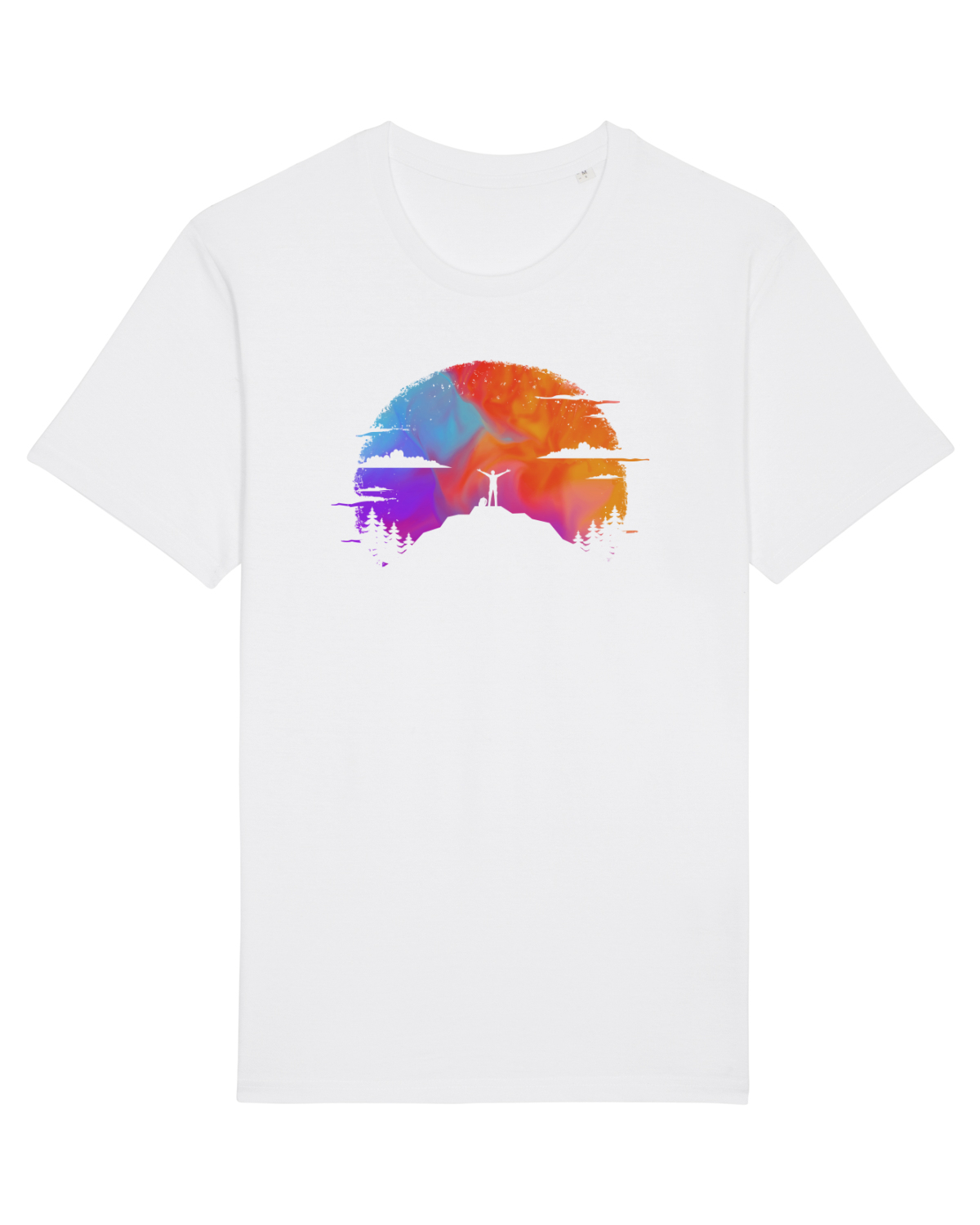 Tricou mânecă scurtă Unisex Rocker White