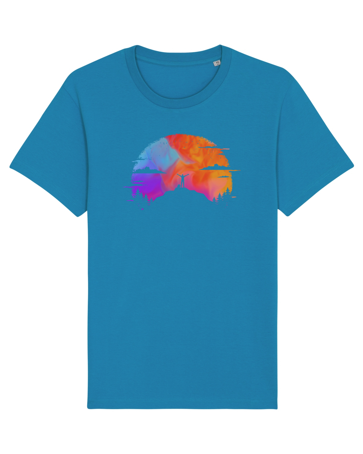 Tricou mânecă scurtă Unisex Rocker Azur