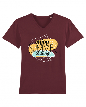 Enjoy Summer Chilling Burgundy