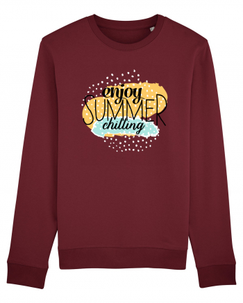 Enjoy Summer Chilling Burgundy