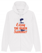 Enjoy The Beach Summer Hanorac cu fermoar Unisex Connector