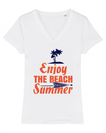 Enjoy The Beach Summer White