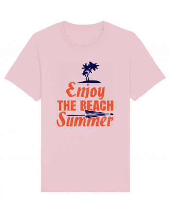 Enjoy The Beach Summer Cotton Pink