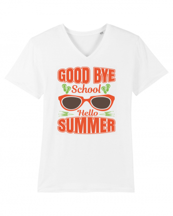 Good Bye School Hello Summer White