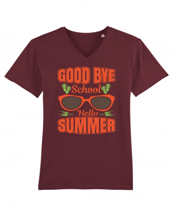 Good Bye School Hello Summer Burgundy