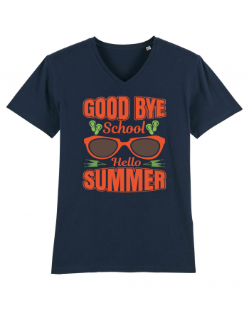 Good Bye School Hello Summer French Navy