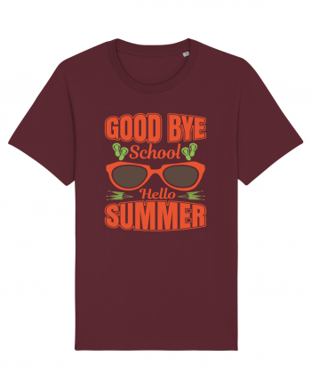 Good Bye School Hello Summer Burgundy