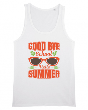 Good Bye School Hello Summer White