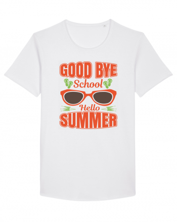 Good Bye School Hello Summer White