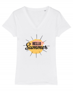 Hello Summer Tricou mânecă scurtă guler V Damă Evoker