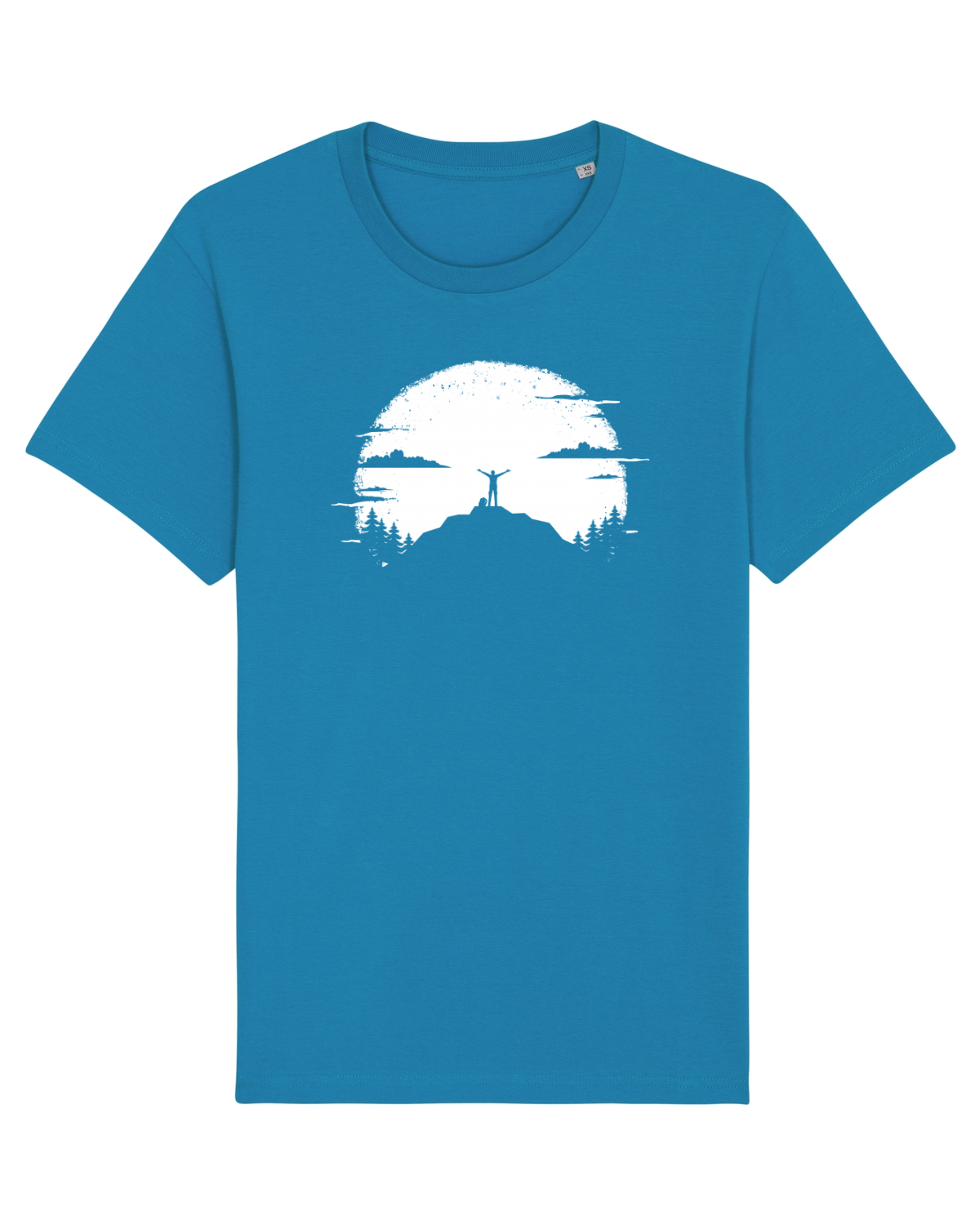 Tricou mânecă scurtă Unisex Rocker Azur