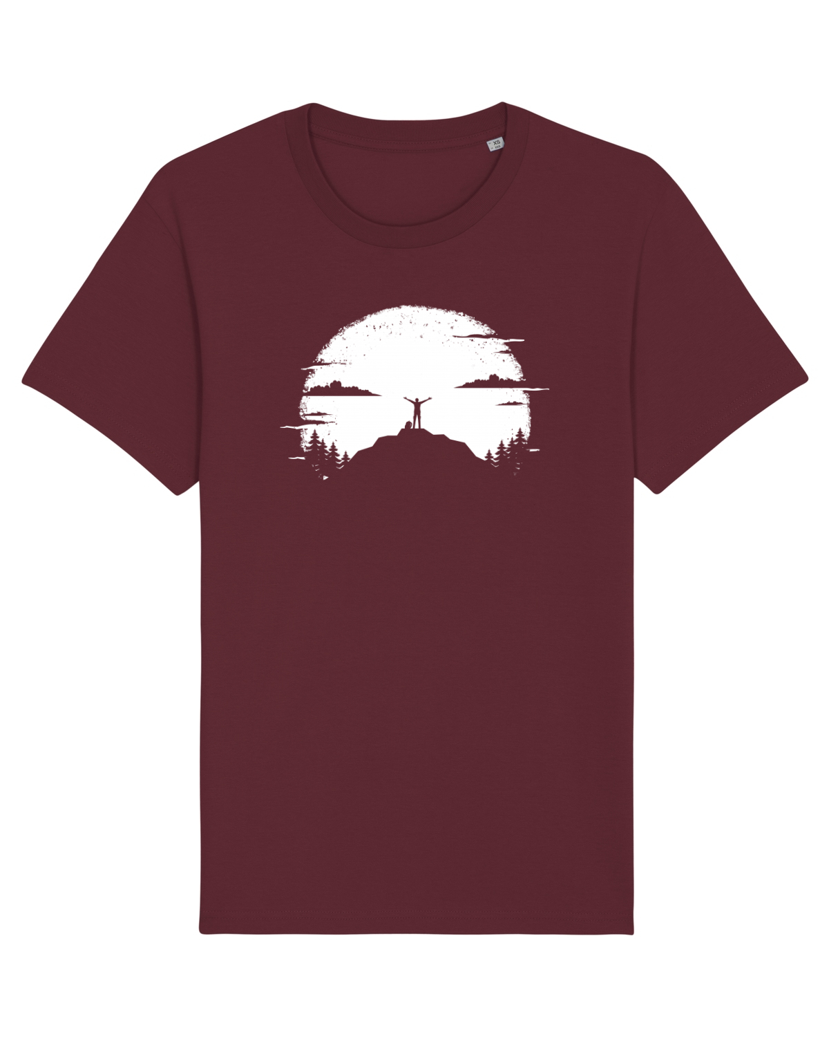 Tricou mânecă scurtă Unisex Rocker Burgundy