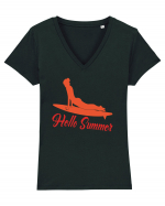 Hello Summer Tricou mânecă scurtă guler V Damă Evoker