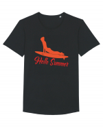 Hello Summer Tricou mânecă scurtă guler larg Bărbat Skater