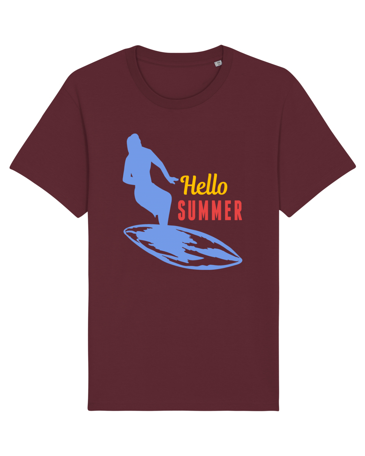 Tricou mânecă scurtă Unisex Rocker Burgundy