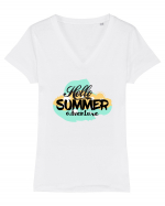 Hello Summer Adventure Tricou mânecă scurtă guler V Damă Evoker