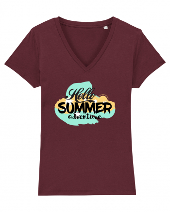 Hello Summer Adventure Burgundy