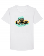 Hello Summer Adventure Tricou mânecă scurtă guler larg Bărbat Skater