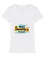 Hello Summer Breeze Tricou mânecă scurtă guler V Damă Evoker