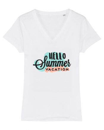 Hello Summer Vacation White