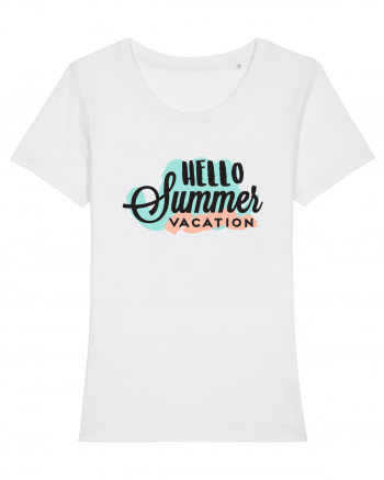 Hello Summer Vacation White