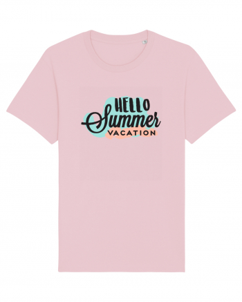 Hello Summer Vacation Cotton Pink