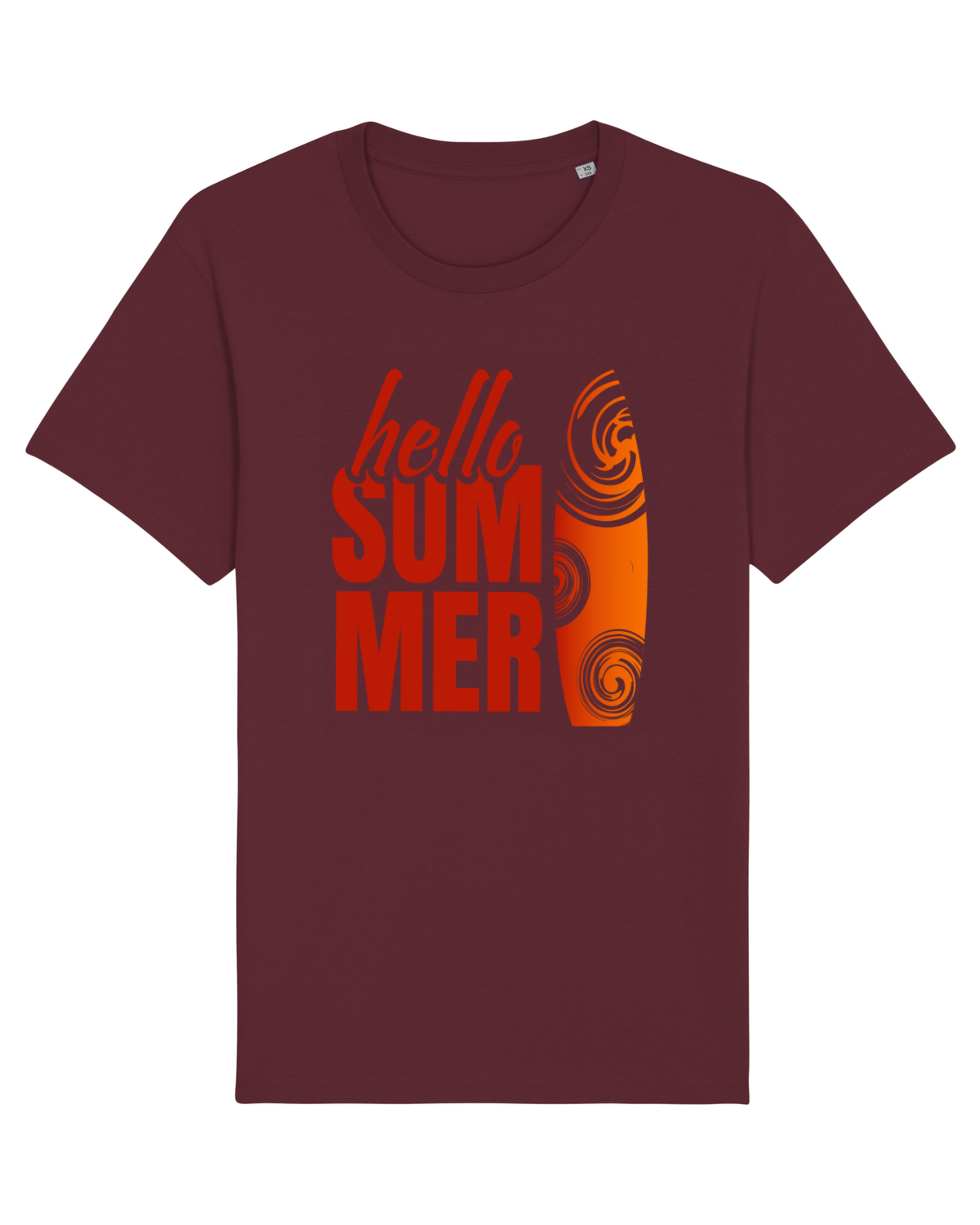 Tricou mânecă scurtă Unisex Rocker Burgundy