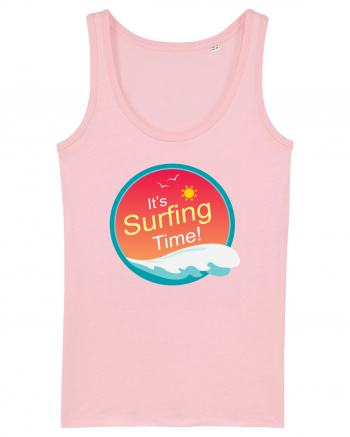 It's Surfing Time Cotton Pink