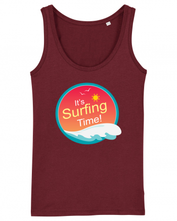 It's Surfing Time Burgundy