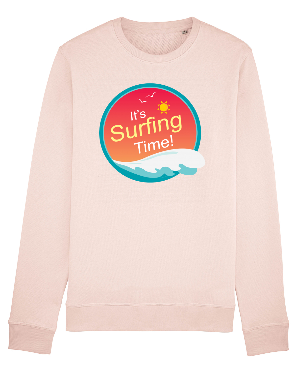 Bluză mânecă lungă Unisex Rise Candy Pink
