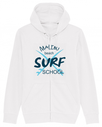 Malibu beach surf school White