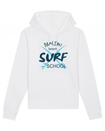 Malibu beach surf school White