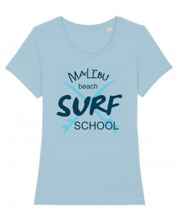 Malibu beach surf school Sky Blue