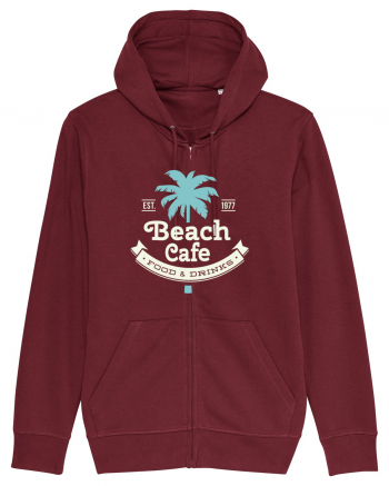 Retro Beach Cafe 1977 Burgundy